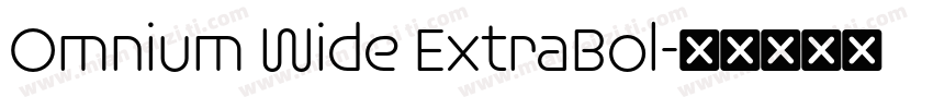 Omnium Wide ExtraBol字体转换